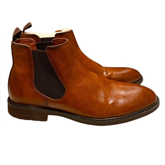 Ashford Hayes Paxton Leather Ankle Boots Cognac Brown Size US 10M - Picture 1 of 7